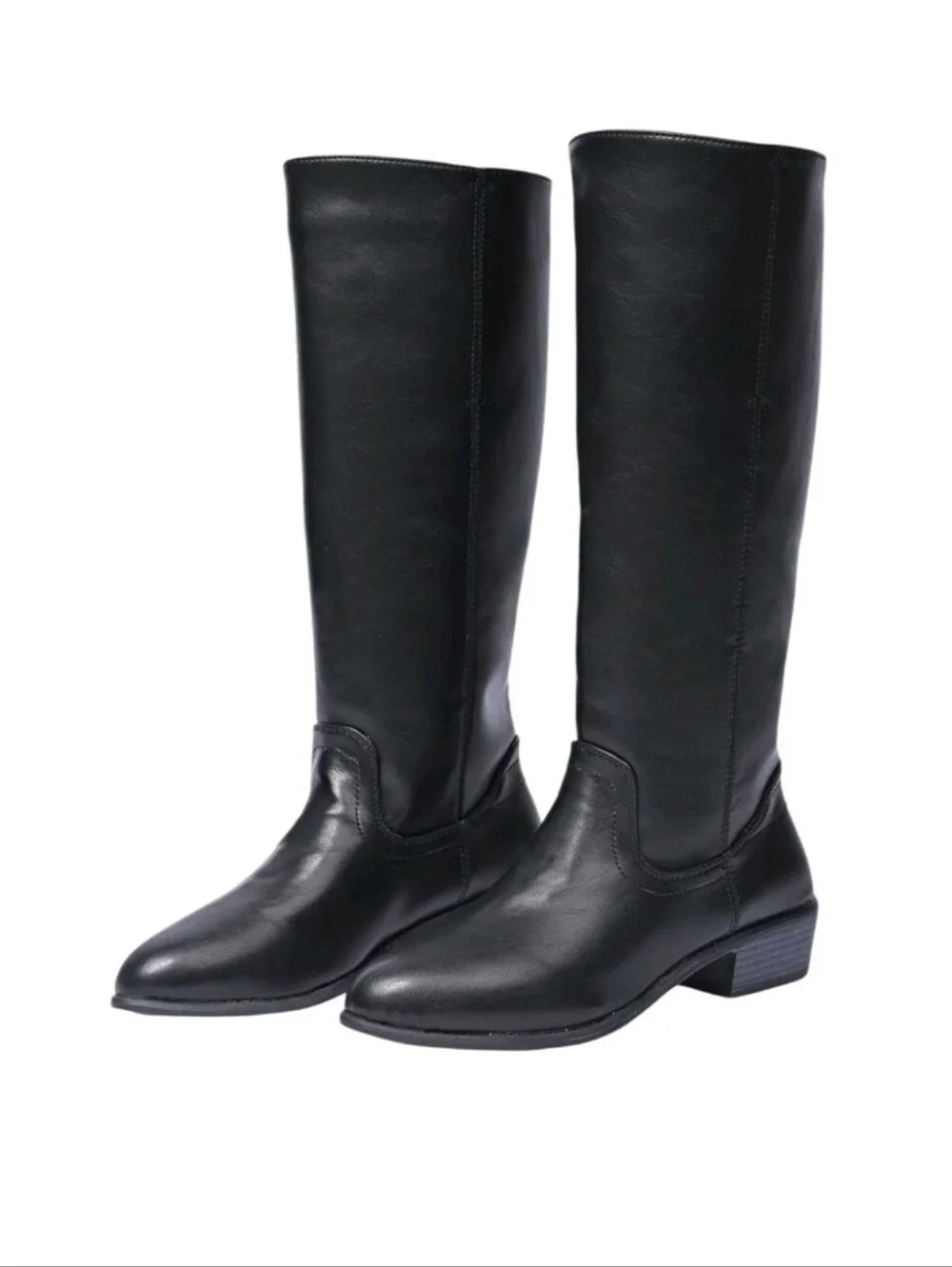 #sh01 Target Black Over-the-Knee Block Heel Boots